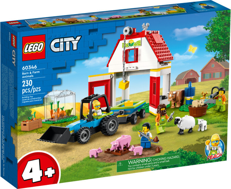 Klocki LEGO City - Stodoła i zwierzęta gospodarskie 60346