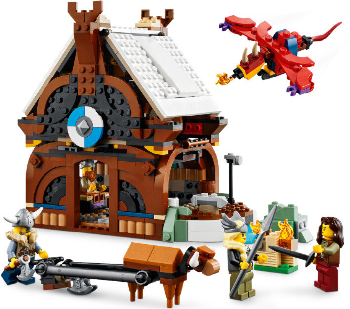 Klocki LEGO Creator - Statek wikingów i wąż z Midgardu 31132