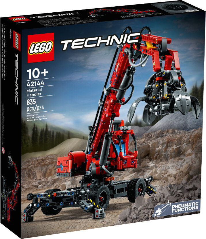 Klocki LEGO Technic - Dźwig z chwytakiem 42144