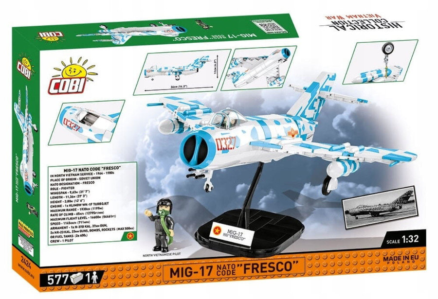 Klocki COBI Historical Collection: Vietnam War - MiG-17 NATO Code