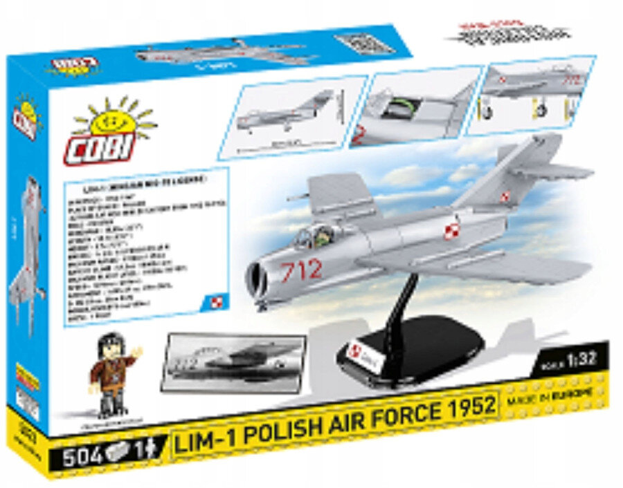 Klocki COBI Historical Collection: World War II - Lim-1 Polish Air Force 1952 5822