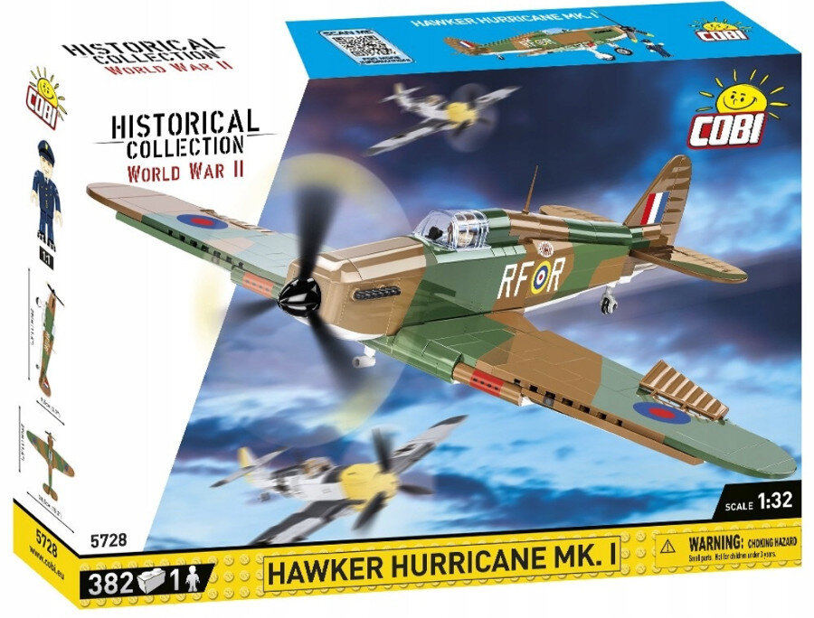 Klocki COBI Historical Collection: World War II - Hawker Hurricane Mk.I 5728