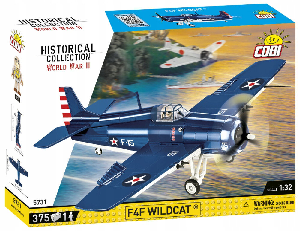 Klocki COBI Historical Collection: World War II - F4F Wildcat- Northrop Grumman 5731