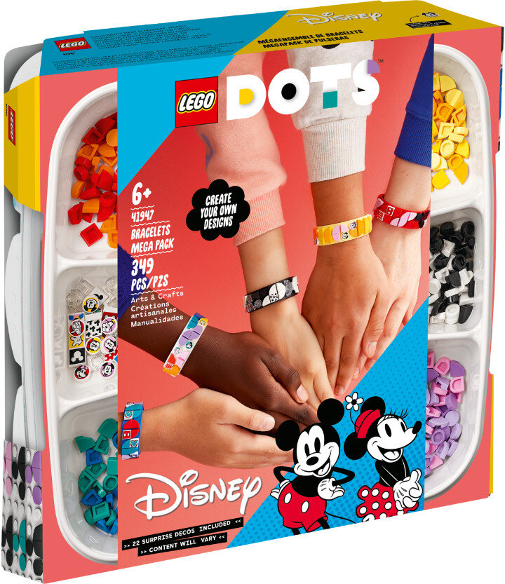 Klocki LEGO Dots - Miki i przyjaciele — megazestaw bransoletek 41947