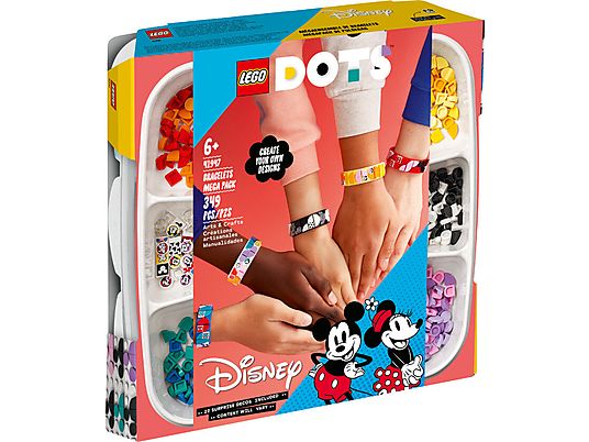 Klocki LEGO Dots - Miki i przyjaciele — megazestaw bransoletek 41947