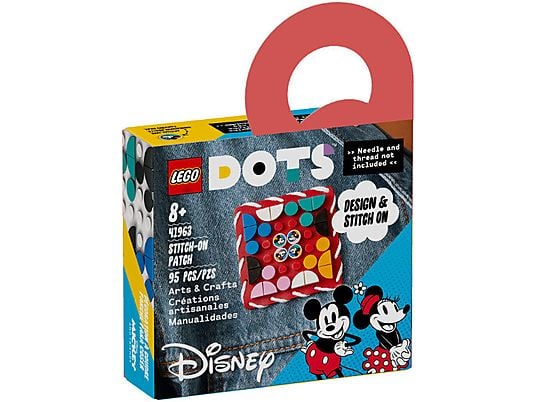 Klocki LEGO Dots - Myszka Miki i Myszka Minnie — naszywka 41963
