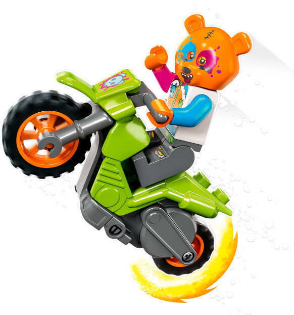 Klocki LEGO City - Motocykl kaskaderski z niedźwiedziem 60356