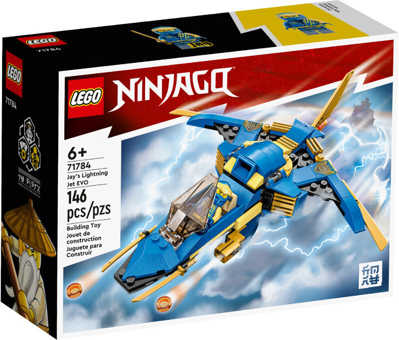 Klocki LEGO Ninjago - Odrzutowiec ponaddźwiękowy Jay’a EVO 71784