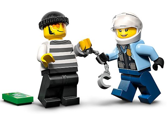 Klocki LEGO City - Motocykl policyjny – pościg za samochodem 60392