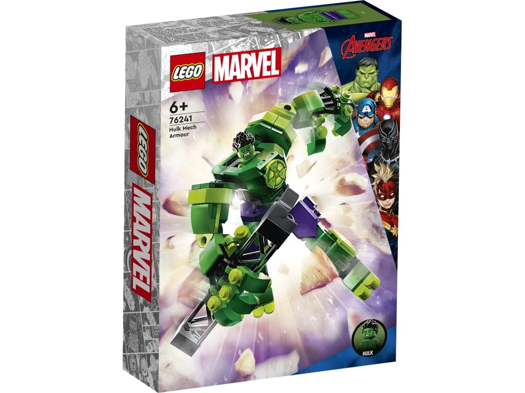 Klocki LEGO Marvel - Mechaniczna zbroja Hulka (76241)