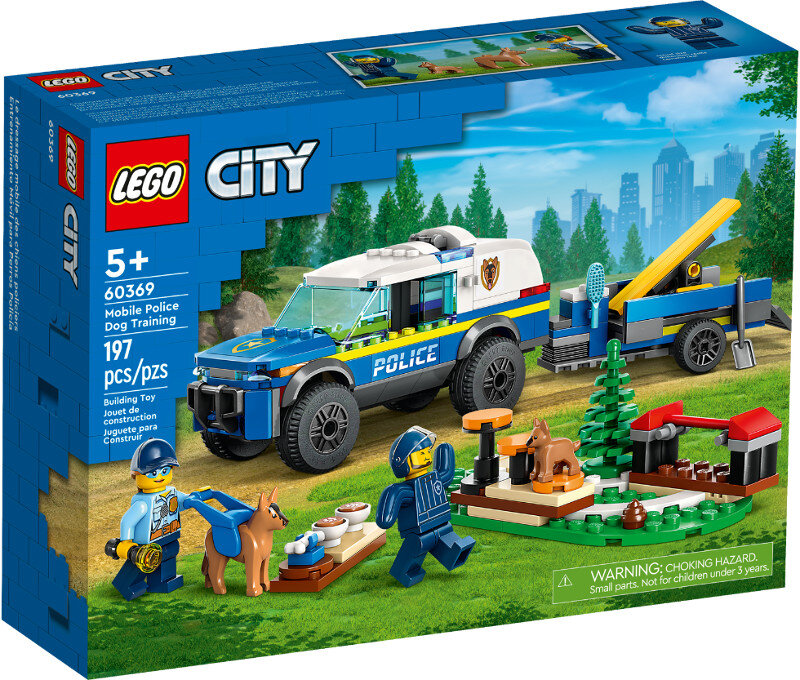 Klocki LEGO City - Szkolenie psów policyjnych w terenie 60369