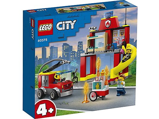 Klocki LEGO City - Remiza strażacka i wóz strażacki (60375)