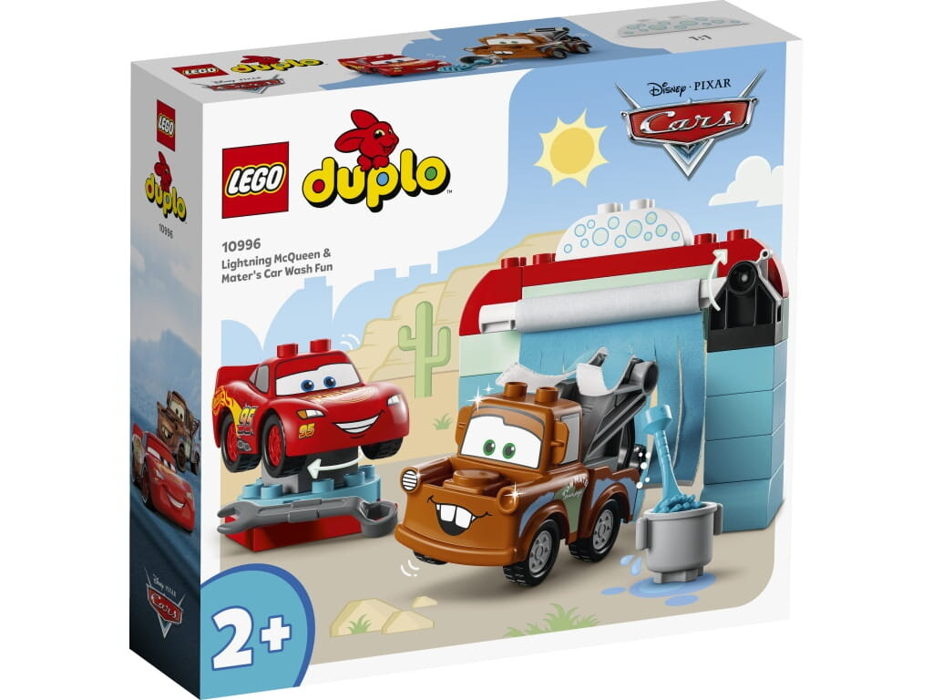 Klocki LEGO DUPLO Disney and Pixar’s Cars Zygzak McQueen i Złomek – myjnia (10996)