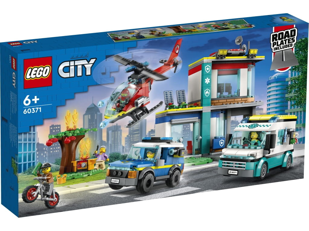 Klocki LEGO City - Parking dla pojazdów uprzywilejowanych (60371)