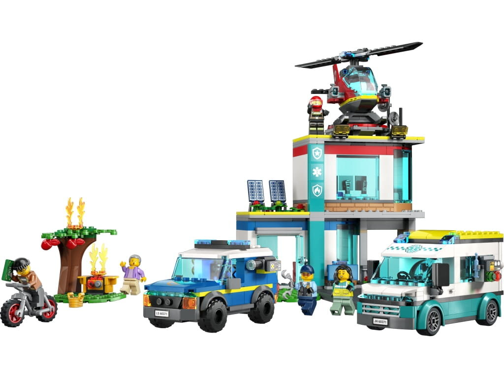 Klocki LEGO City - Parking dla pojazdów uprzywilejowanych (60371)