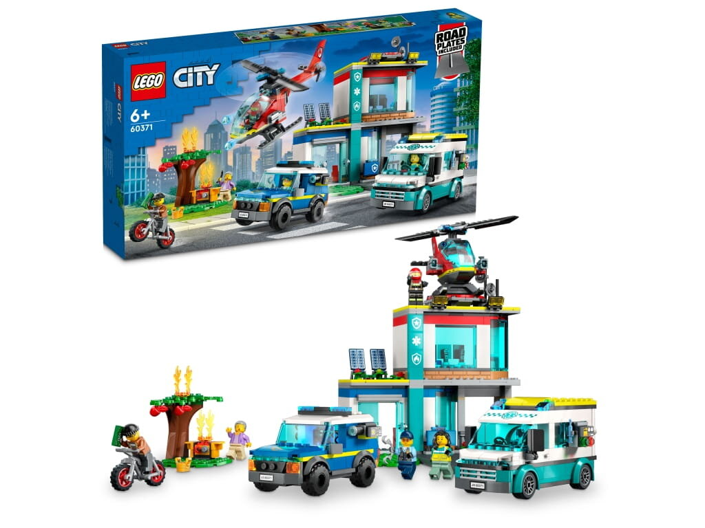 Klocki LEGO City - Parking dla pojazdów uprzywilejowanych (60371)
