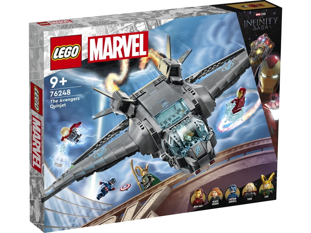 Klocki LEGO Marvel - Quinjet Avengersów (76248)