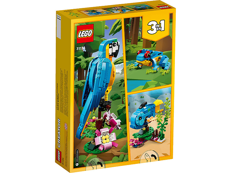 LEGO 31136 Creator 3w1 Egzotyczna papuga – zdjęcie 2