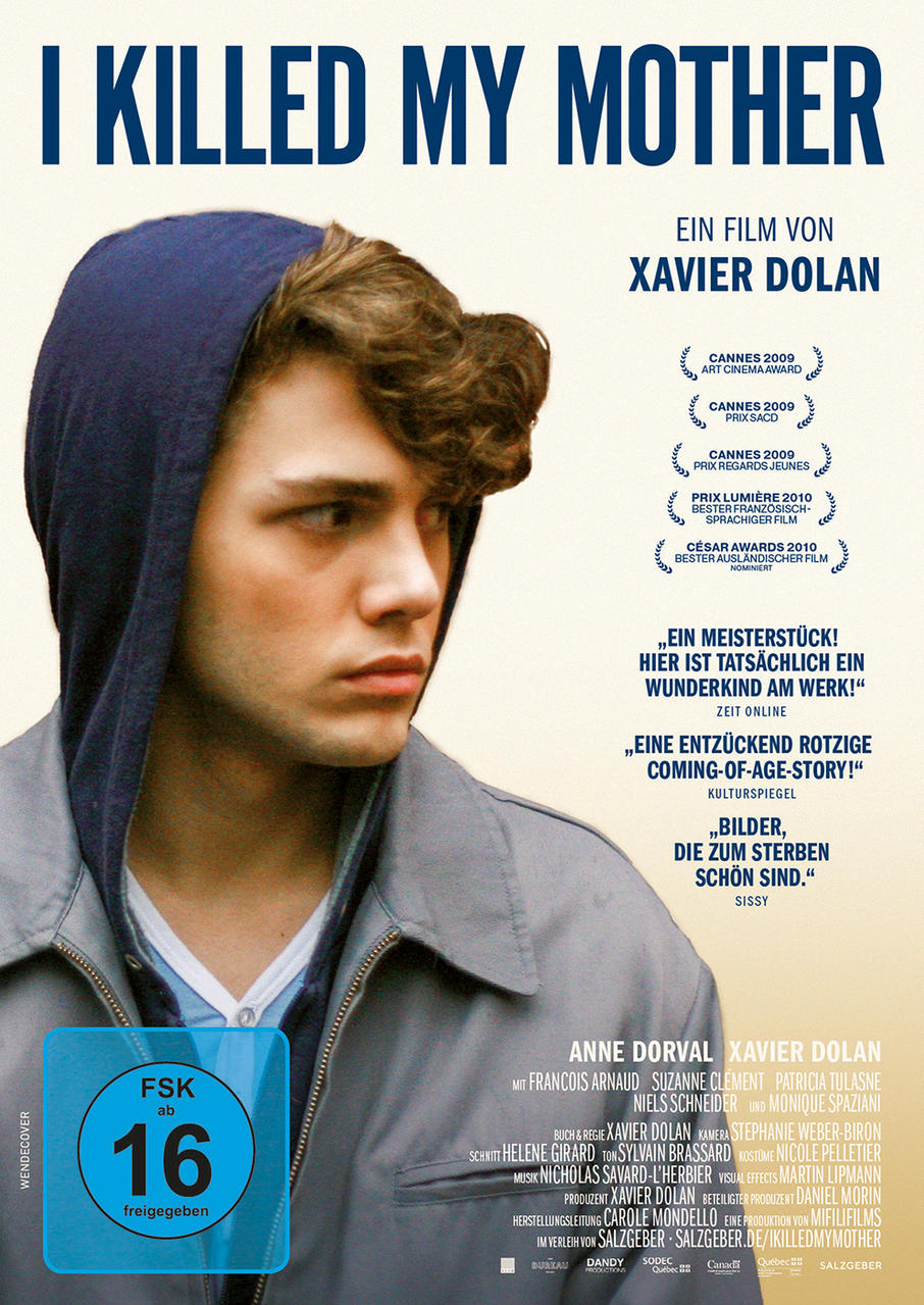 Filmposter mit jungem Mann im Hoodie. Text auf Deutsch.