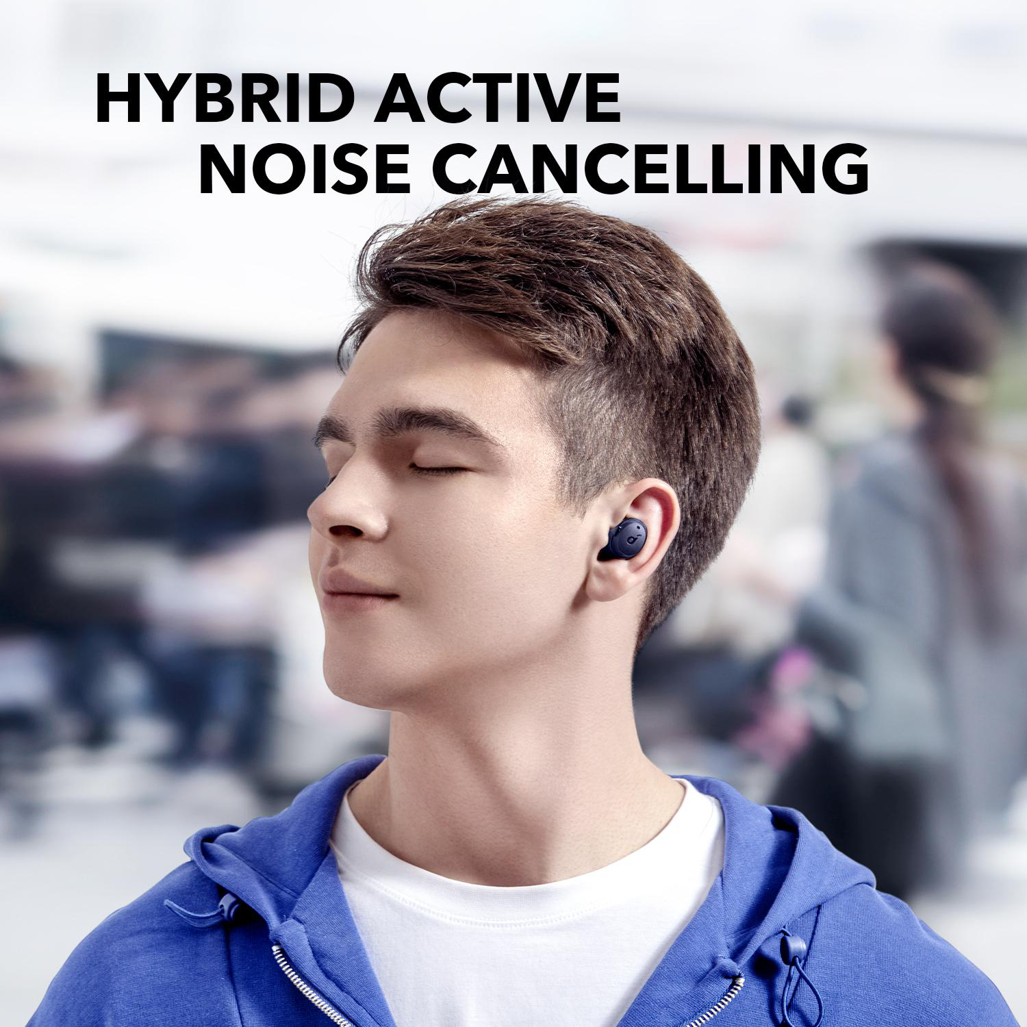 SOUNDCORE BY ANKER Dot 3i V2, In-ear Kopfhörer Bluetooth Blue