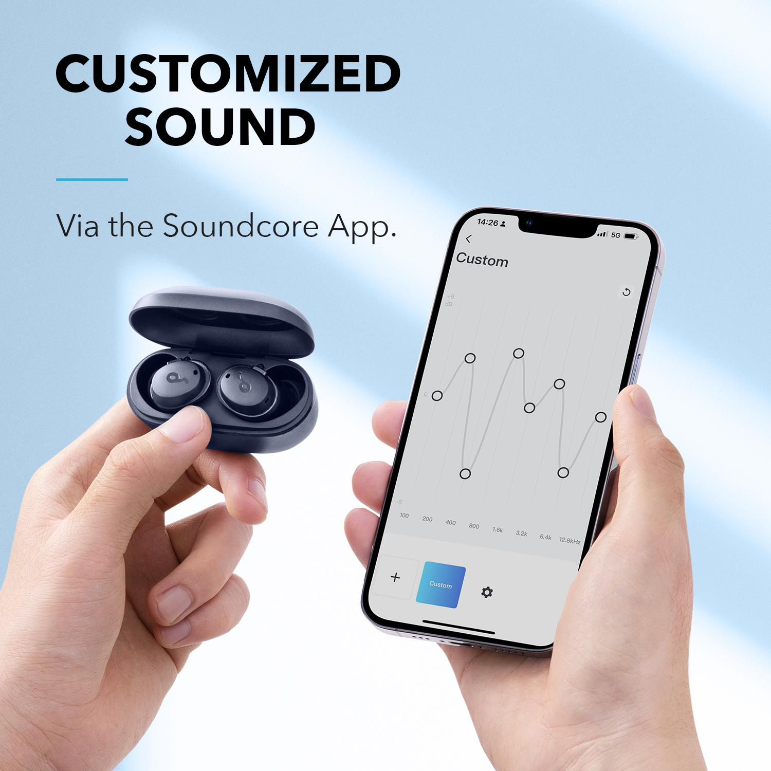 SOUNDCORE BY ANKER Dot 3i V2, In-ear Kopfhörer Bluetooth Blue