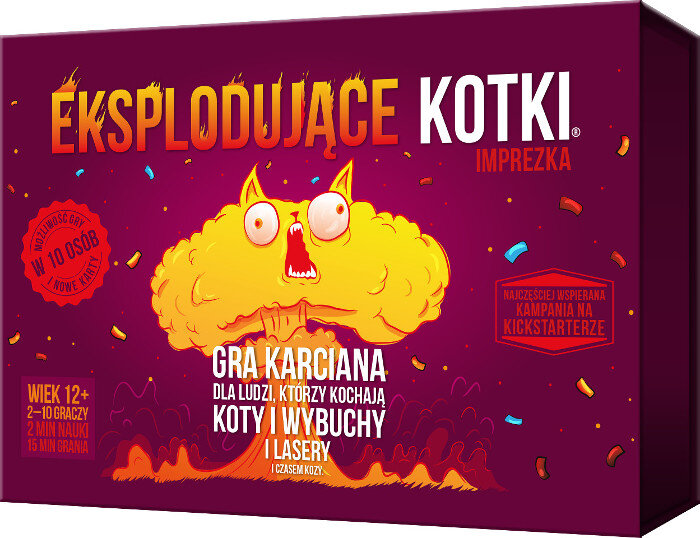 Gra towarzyska REBEL Eksplodujące Kotki. Imprezka (nowa wersja)