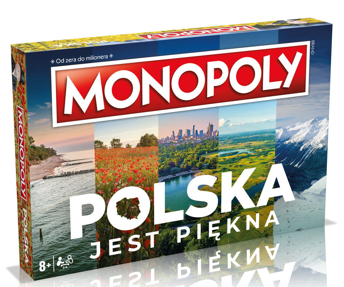 Pudełko gry planszowej Monopoly z motywem polskim.
