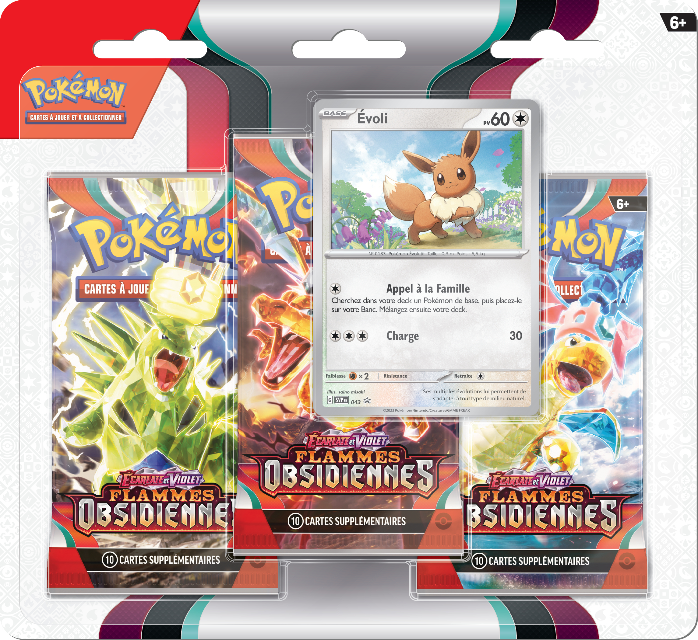 3 Booster Ecarlate et Violet Flammes Obsidiennes  (Blister) FR