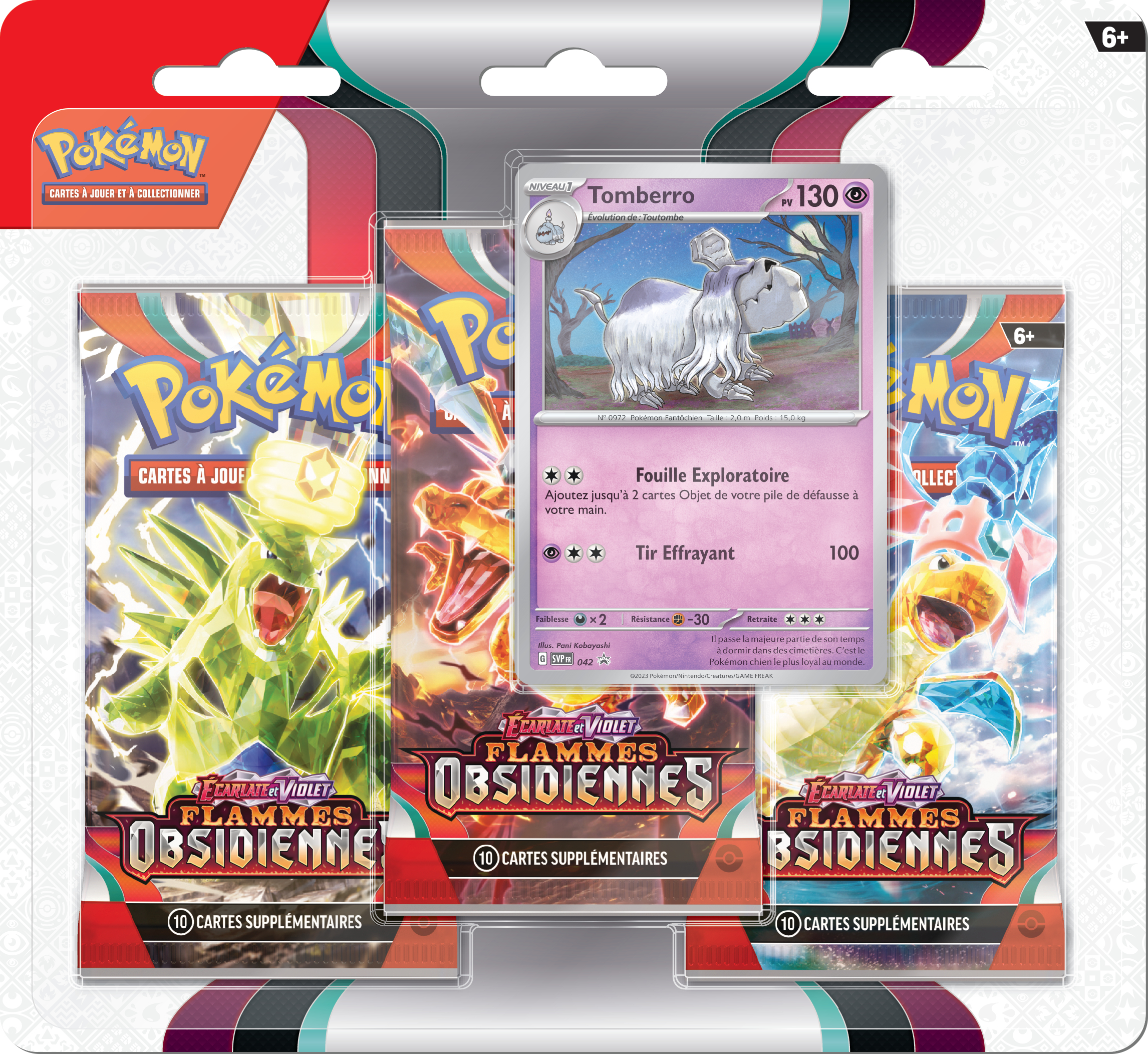 3 Booster Ecarlate et Violet Flammes Obsidiennes  (Blister) FR