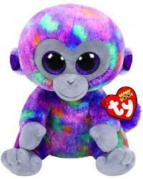 Maskotka TY INC Beanie Boos Zuri Kolorowa małpka 24 cm 36419