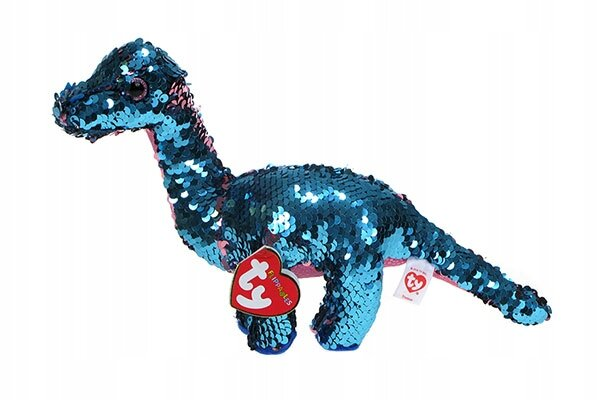 Maskotka TY INC Beanie Boos Flippy - dinozaur Tremor z cekinami 17 cm