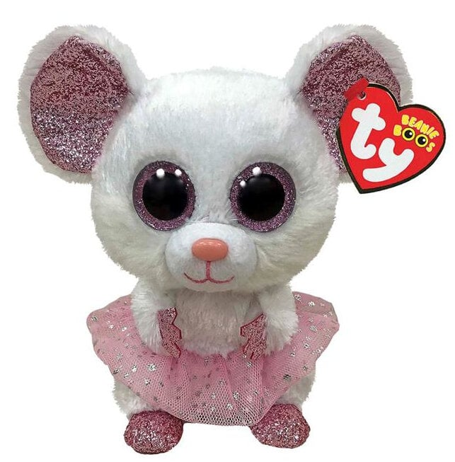 Maskotka TY INC Beanie Boos Nina - Biała mysz balerina 24cm