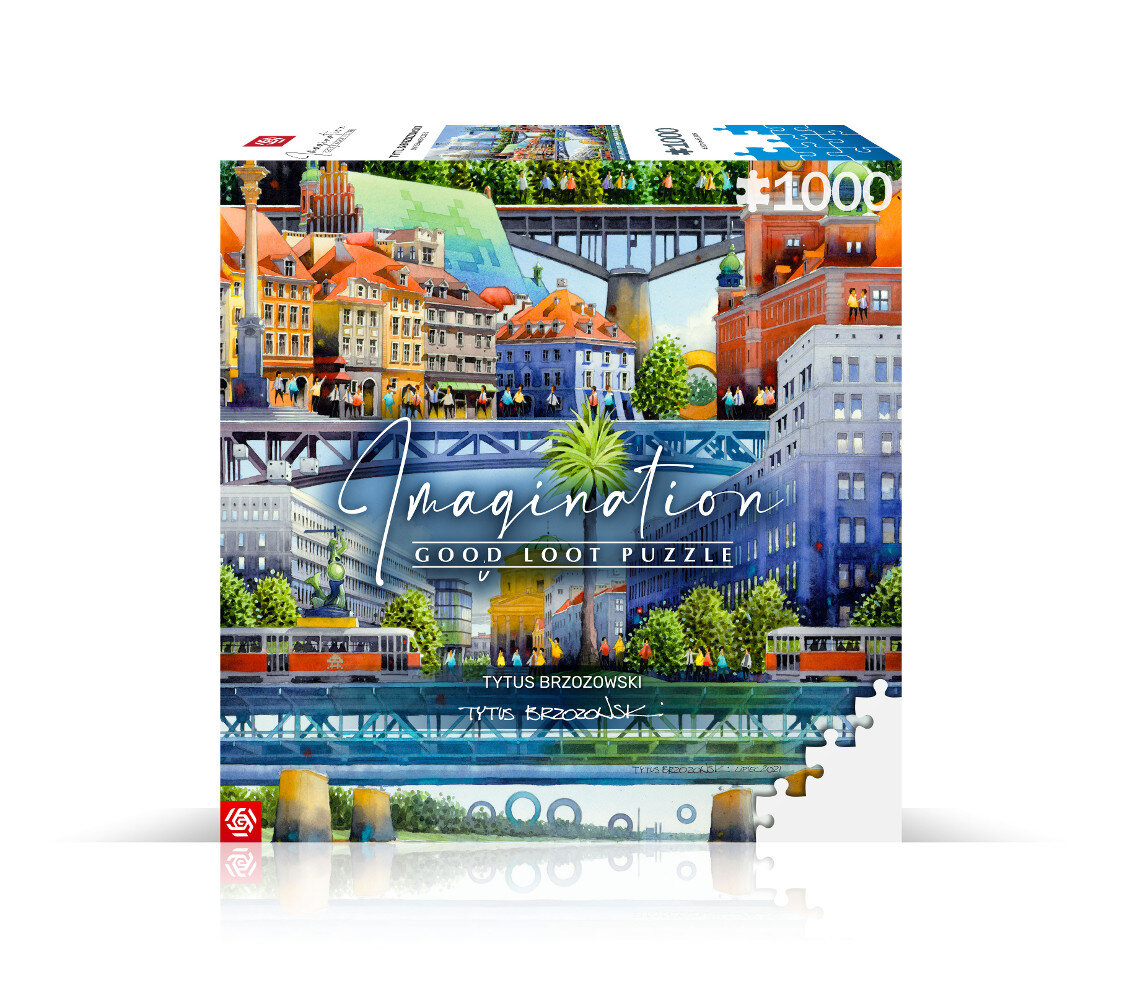 Puzzle GOOD LOOT Imagination Tytus Brzozowski Warszawskie mosty 1000 elementów