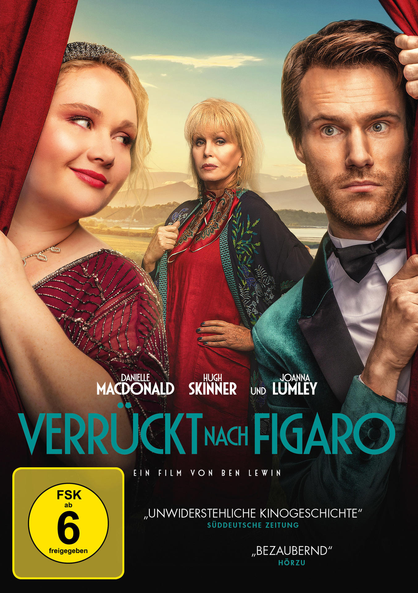 Filmposter mit drei Personen, Titel auf Deutsch und Filmcredits.