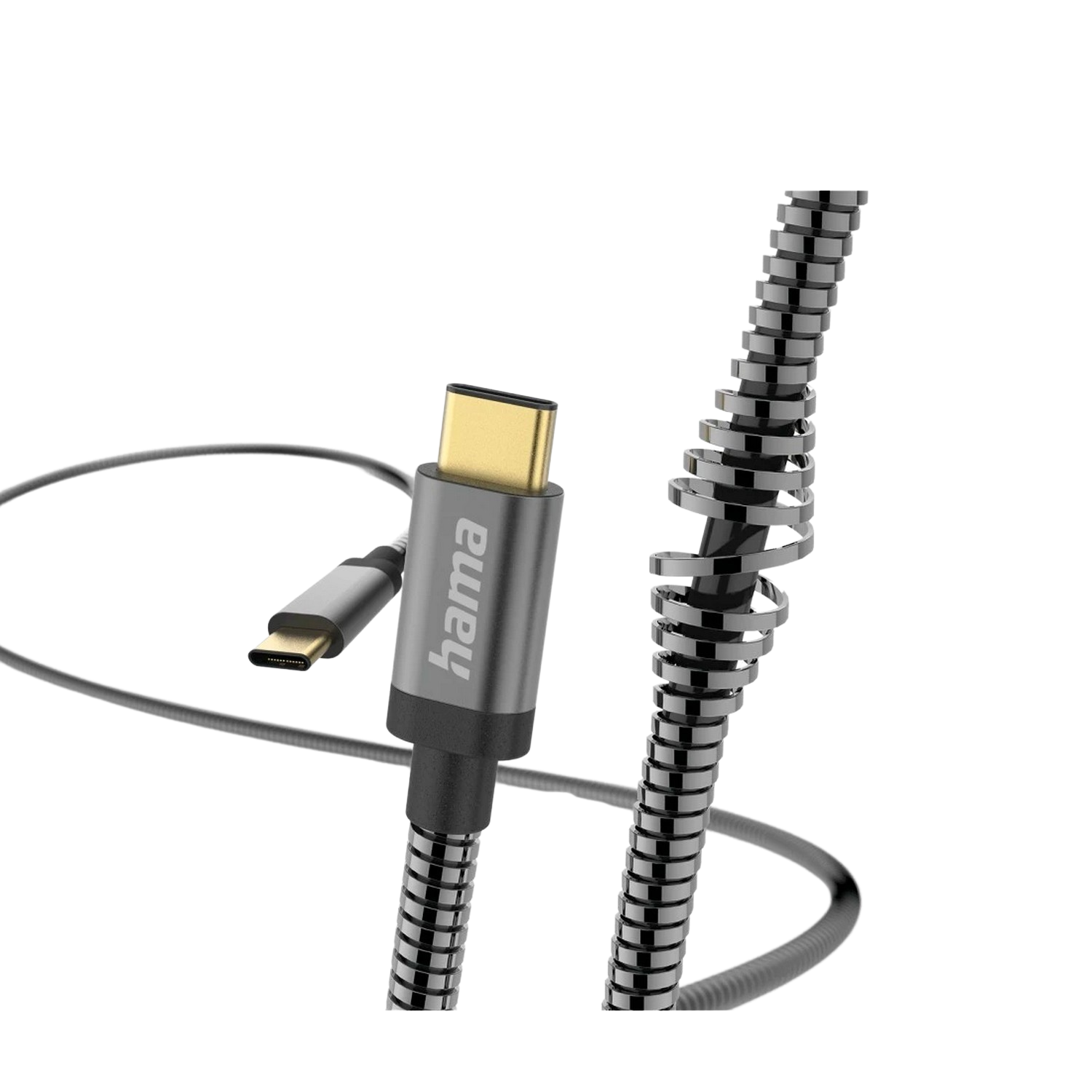 HAMA USB-C naar USB-C-kabel Metal 1.5 m Antraciet (201550)