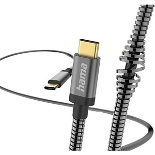 HAMA USB-C naar USB-C-kabel Metal 1.5 m Antraciet (201550)