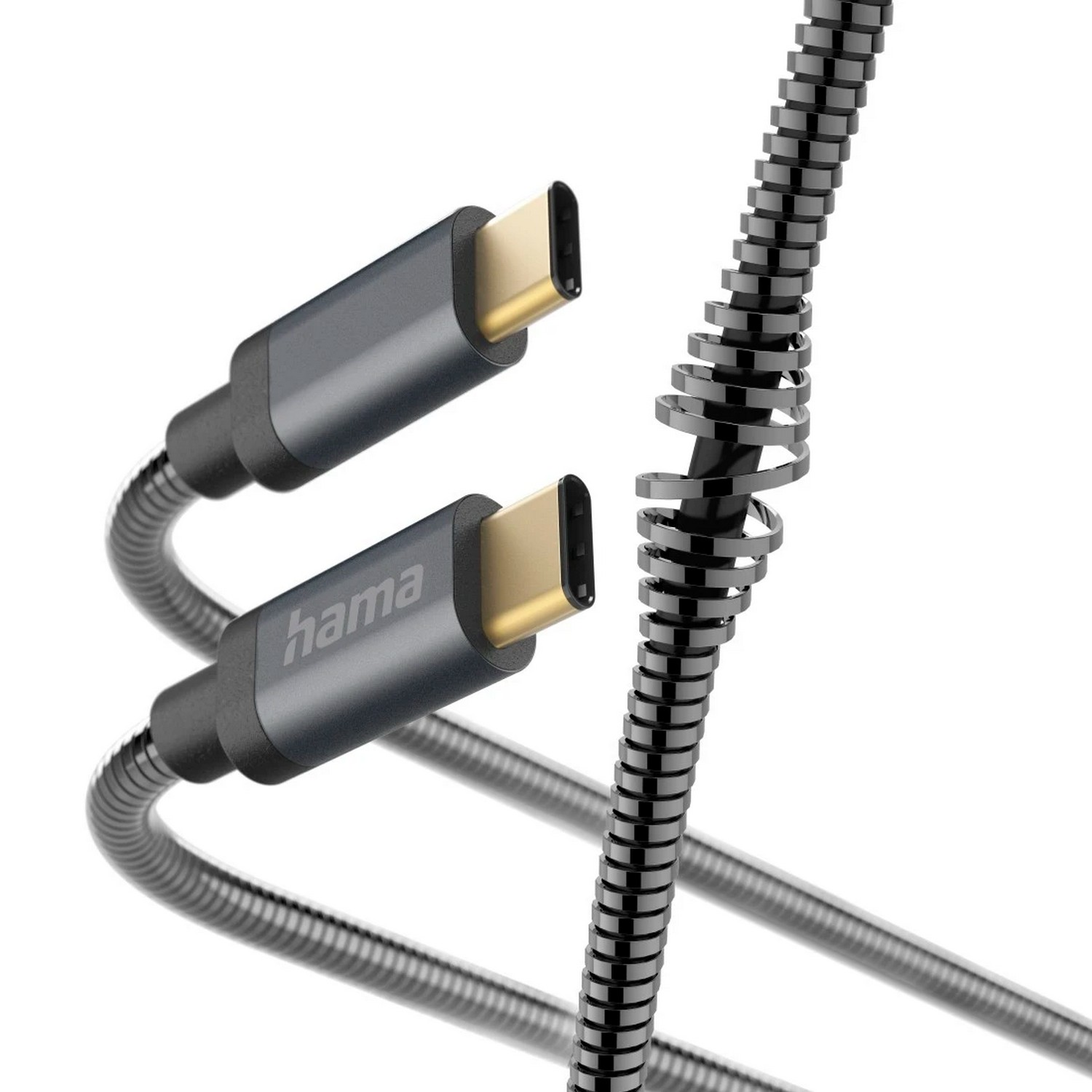 HAMA USB-C naar USB-C-kabel Metal 1.5 m Antraciet (201550)