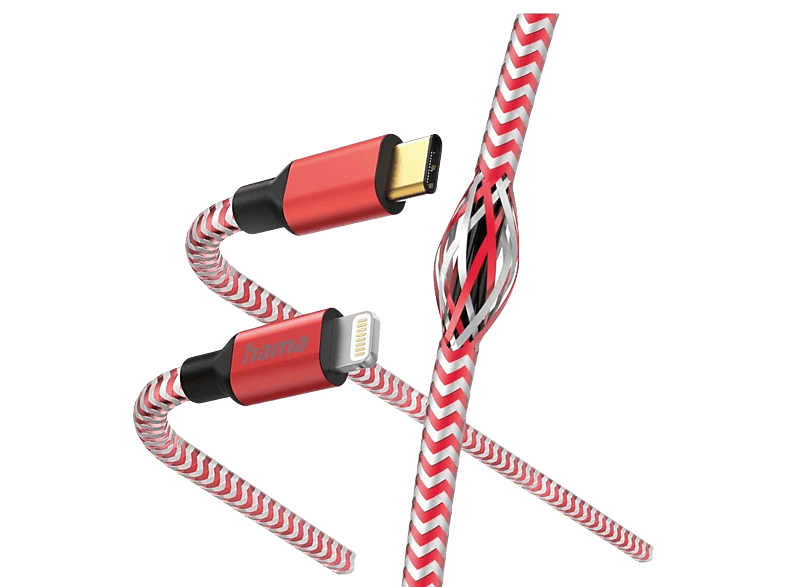 Hama Usb-c Naar Lightning-kabel Reflective 1.5 M Rood (201562)