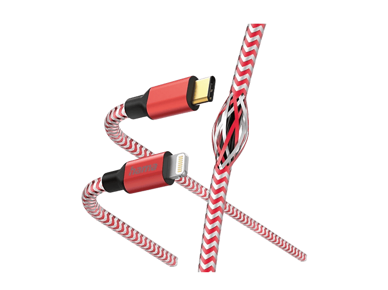 Hama Câble USB-C vers Lightning Reflective 1.5 m Rouge