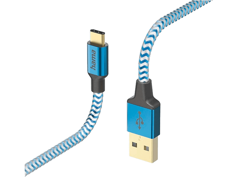 Hama Usb-a Naar Usb-c-kabel Reflective 1.5 M Blauw (201558)