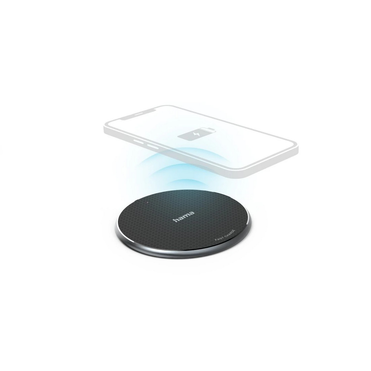 HAMA Chargeur sans fil QI-FC10 10 W Noir (201683)