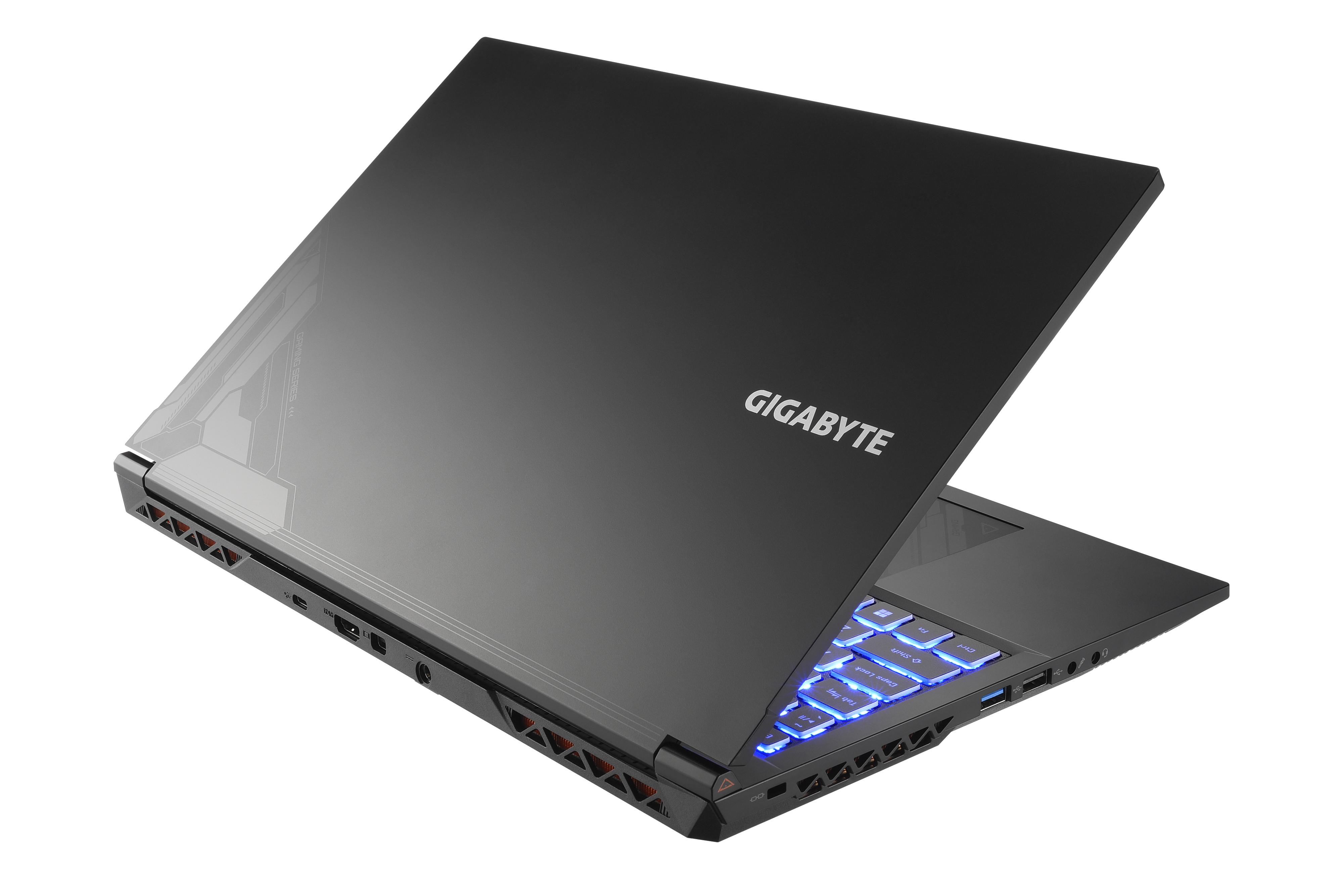 GE-51DE263SD, Gaming GB GeForce mit SSD, Zoll Schwarz Display, G5 512 Kein Betriebssystem Prozessor, 3050, 8 Intel® Notebook, 15,6 NVIDIA, RTX™ RAM, Core™ GIGABYTE i5 GB
