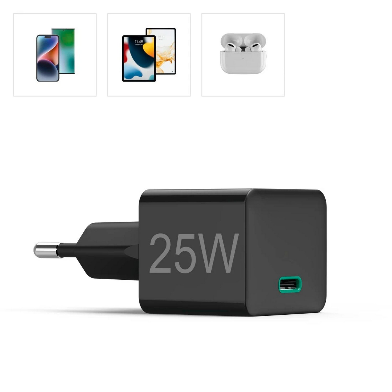 HAMA USB-C-Oplader 25 W Zwart (201651)