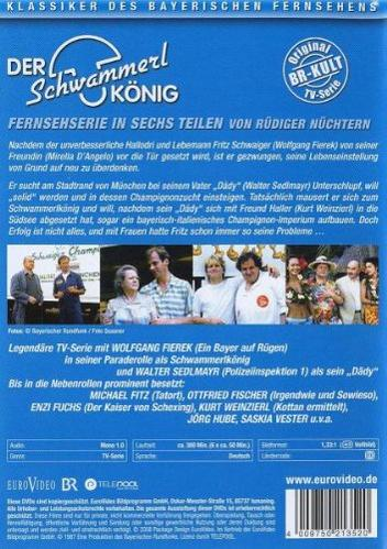 Die Rückseite einer DVD-Hülle mit Text und Bildern eines Films.