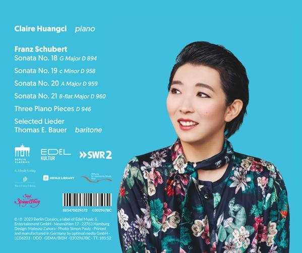Buchcover mit Porträt einer Frau und einer Liste von Musikstücken.