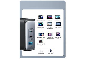ANKER Nano II 100W USB-C Şarj Cihazı 3 Çıkışlı GAN II Yüksek Hızlı Şarj A2145_2