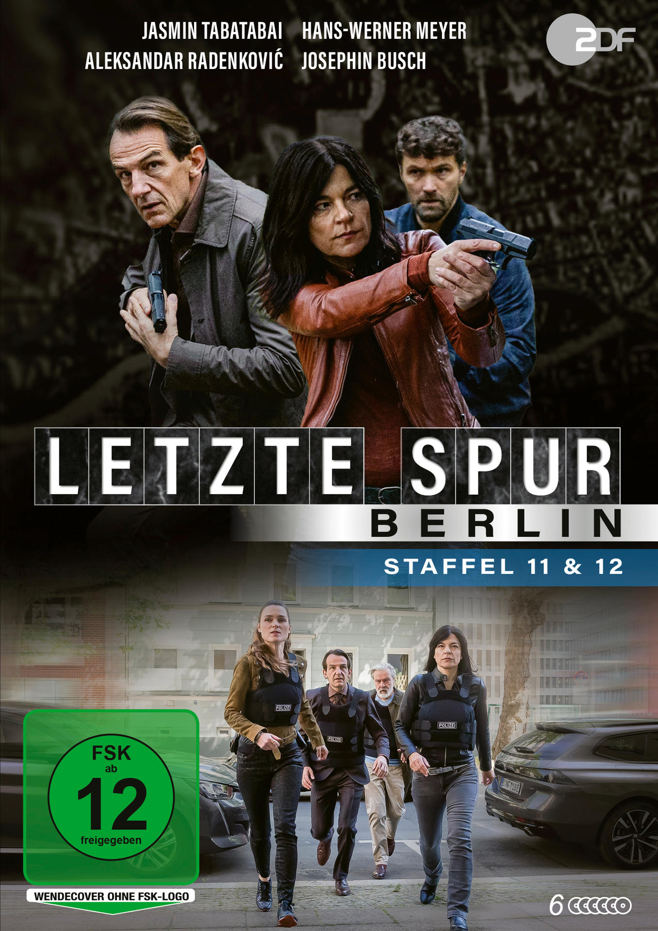 Filmposter. Leute mit Waffen. Titel: Letzte Spur Berlin. Staffel 11 & 12. FSK ab 12.