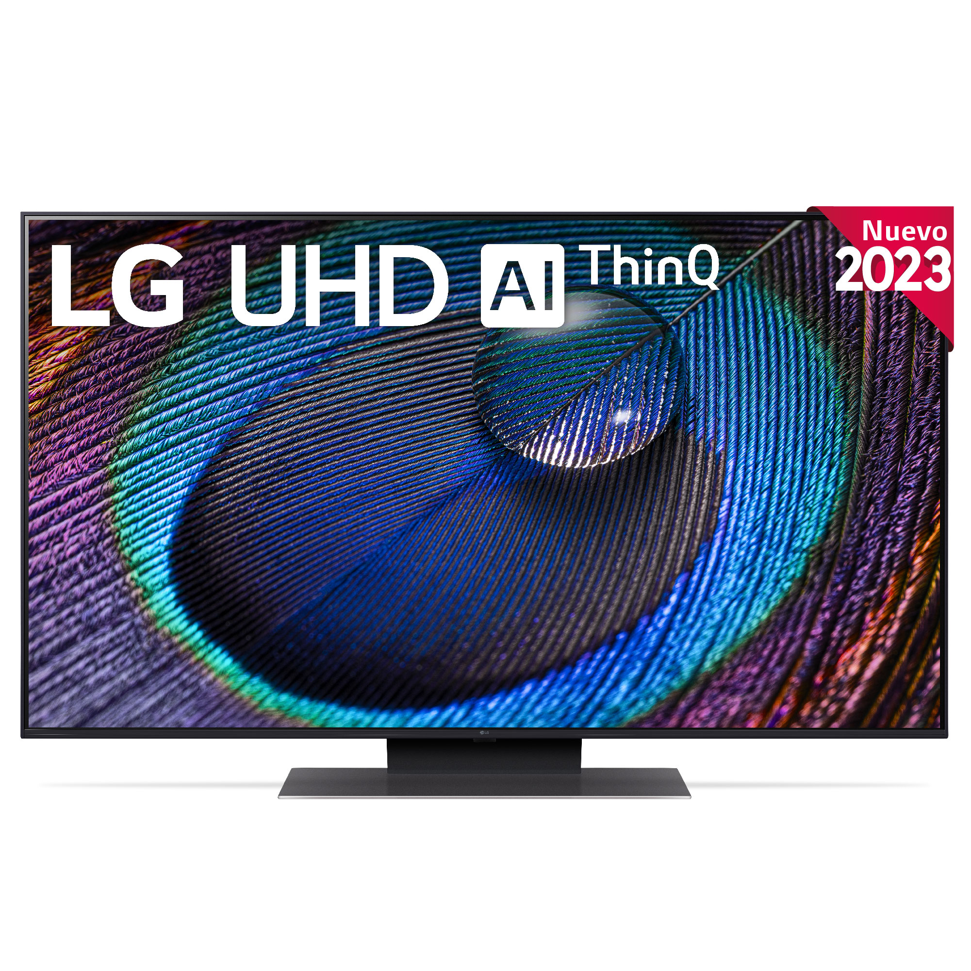 TV LED 50" - LG 50UR91006LA, UHD 4K, Inteligente α5  4K Gen6, Smart TV, DVB-T2 (H.265), Calibración TV incluida, Azul Ceniza