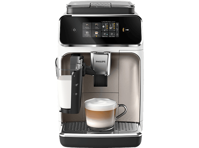 PHILIPS EP2333/40 Serie 2300 LatteGo 3 Kaffeespezialitäten Kaffeevollautomat Weiß/Chrom