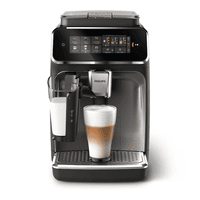 PHILIPS PHILIPS EP3347/90 Serie 3300 LatteGo 6 Kaffeespezialitäten Kaffeevollautomat (Schwarz, verchromt, Keramikmahlwerk, 15 bar, integrierter Milchbehälter)